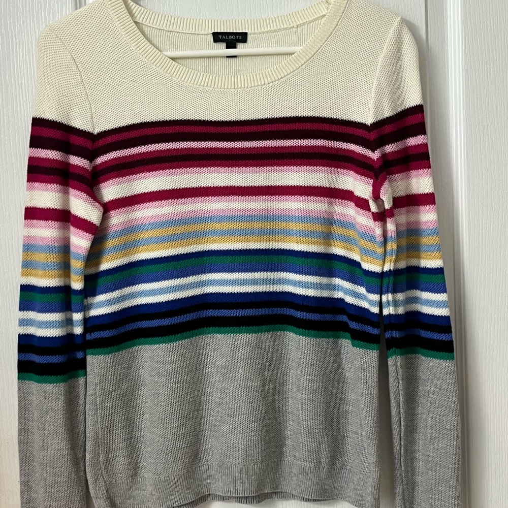 Talbots Small Sweater Multi Colors - image 1